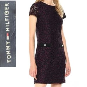 💜✨ Feminine & Elegant Tommy Hilfiger Orchid Lace Dress – Women’s Size 4 ✨💜